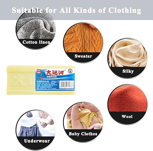 Miniatura 4 de Jabón Grand Canal para manchas, barra de jabón de limpieza subacuática, paquete de 2 jabones de limpieza para ropa interior, zapatos, ropa de cama,