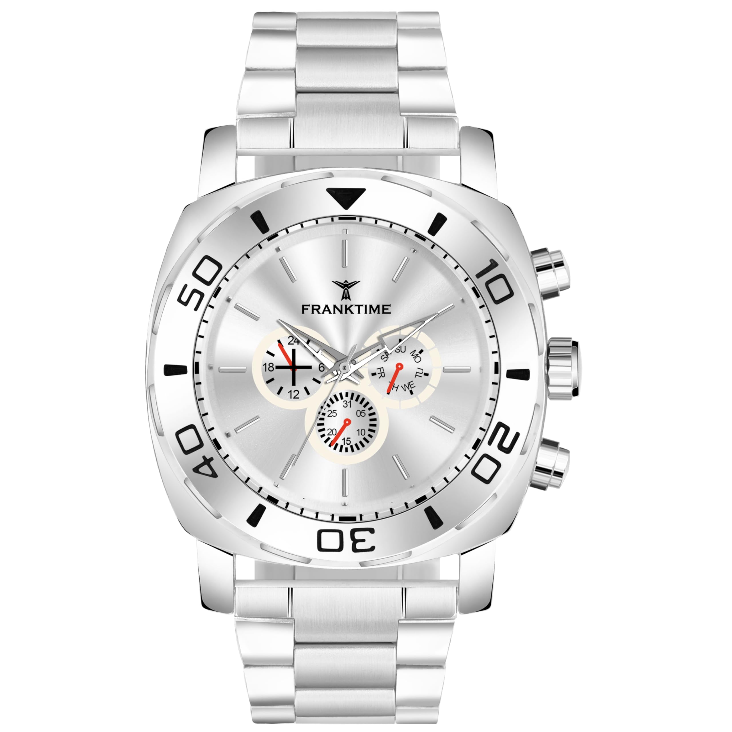 Franktime Multifunction Series Analog Watch for Men Analog Watch - for Men (B0D6YY8Y4T) Amazon Price History, Amazon Price Tracker