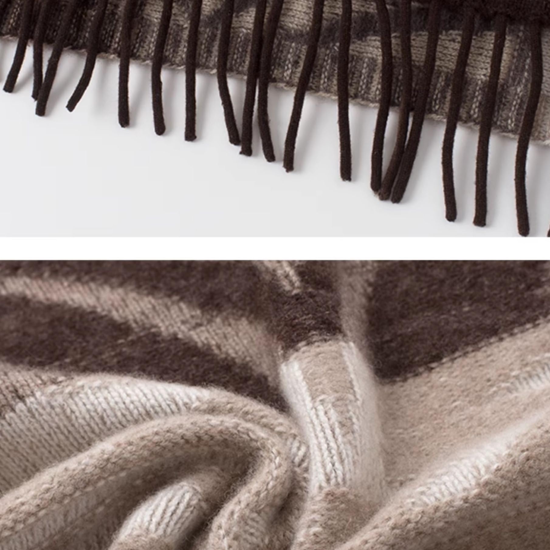 Szale damskie Modny haftowany szalik z frędzlami, peleryna, ciepły i gruby szal ze 100% czystego kaszmiru Oficjalne okazje