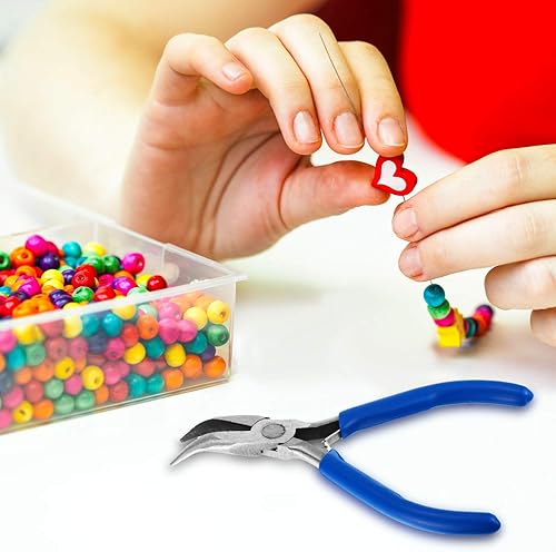 Miniatura 4 de Mudder El juego de 3 alicates para joyería incluye 6 en 1 para hacer fianzas, alicates de nariz doblada de nailon para manualidades, joyería de