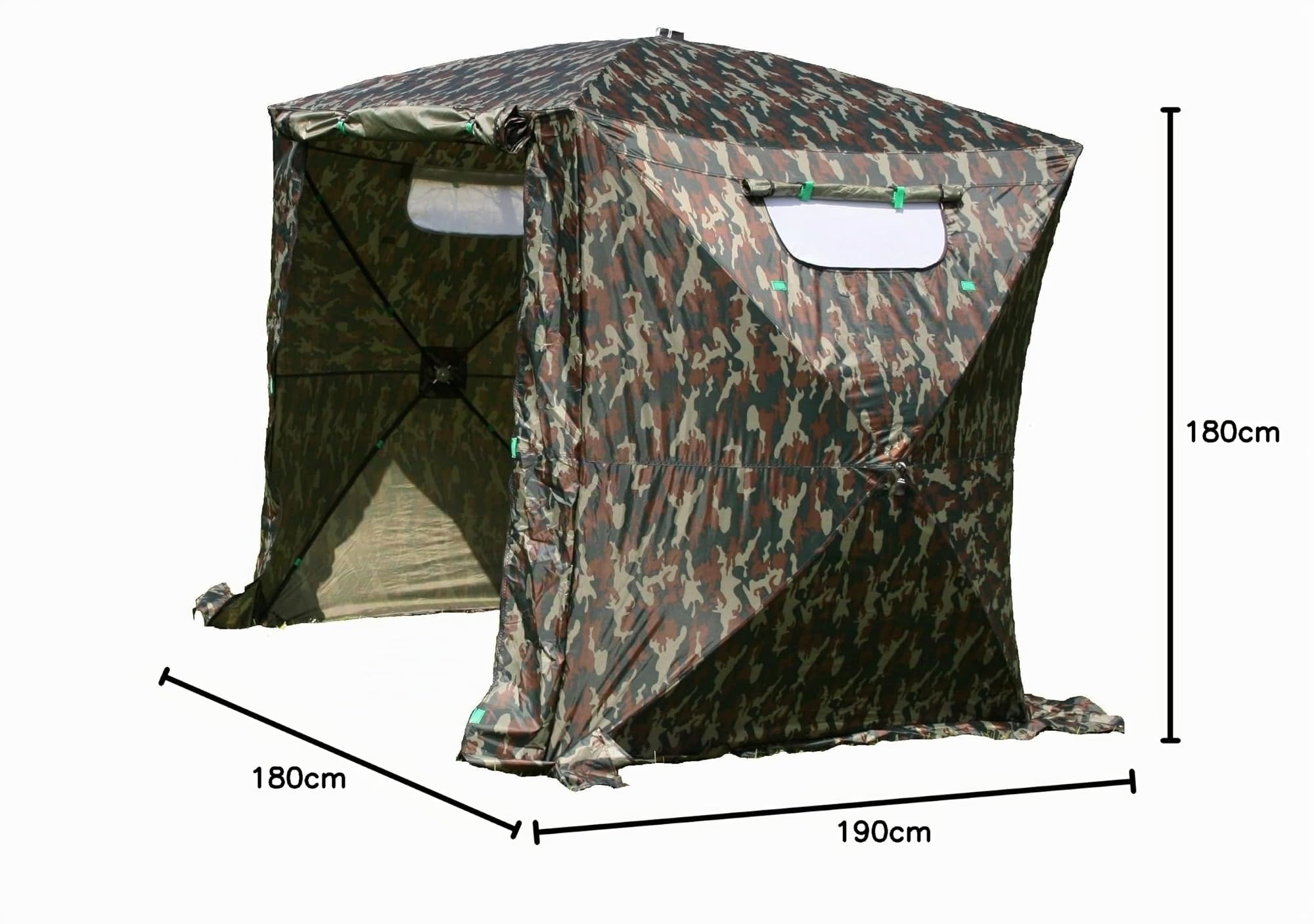 Carpa para pescar, montaje en 30 segundos, diseño de camuflaje