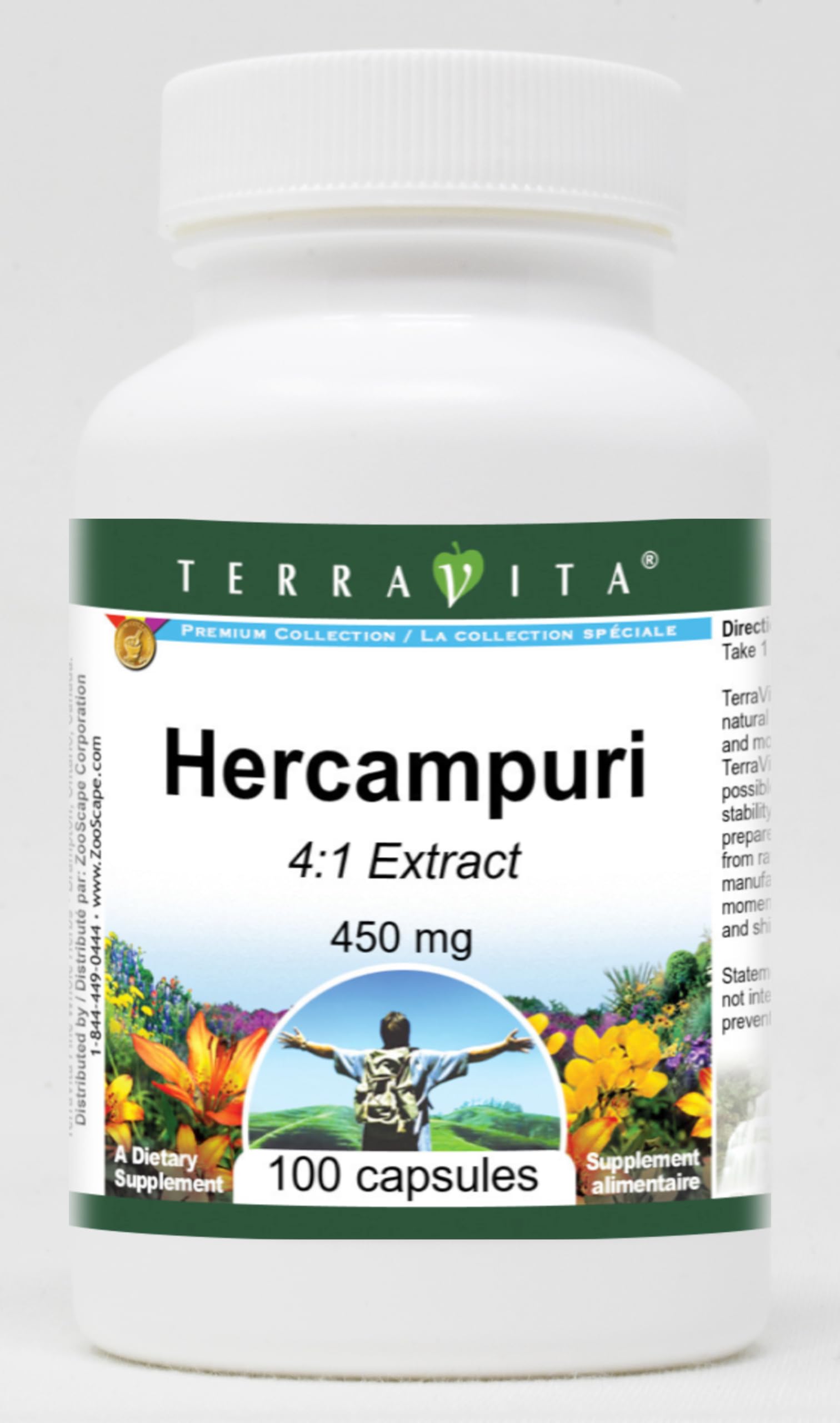 Amazon.com: Hercampuri 4:1-450 mg (100 Capsules, ZIN: 520492) : Grocery &  Gourmet Food