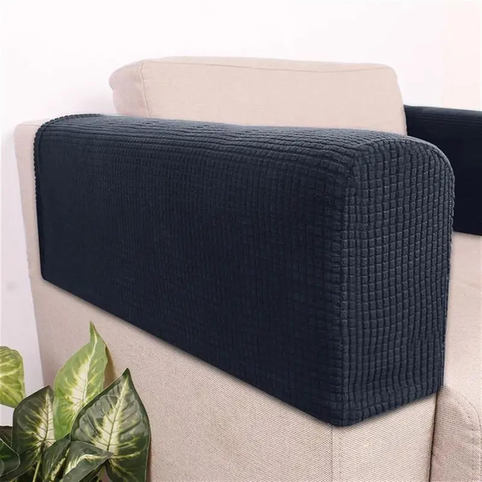 Sofa Armrest Covers Multicolor 45x25x2cm 2 Pcs(Khaki)