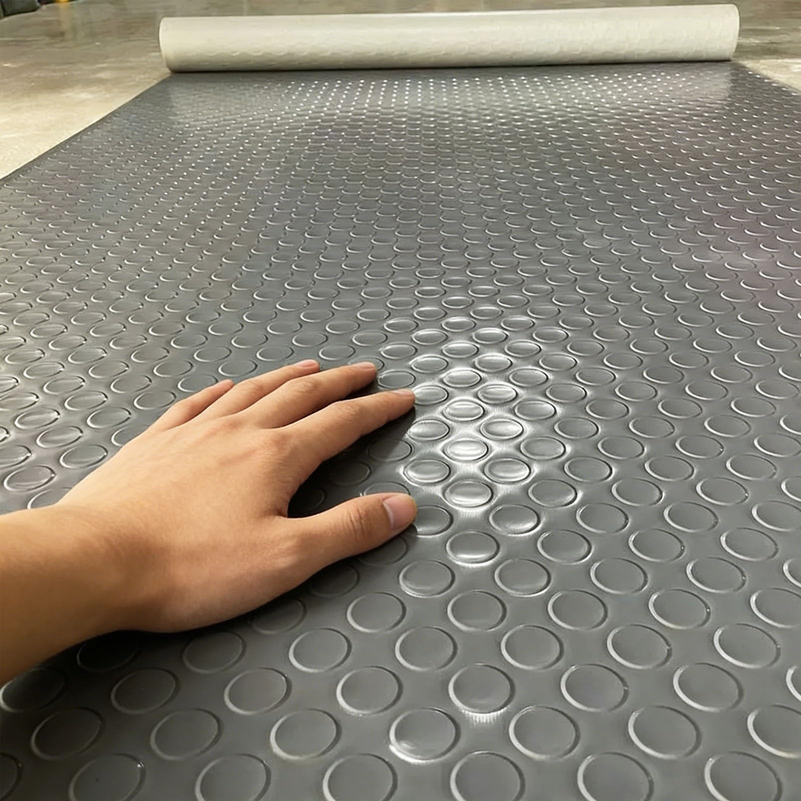 Rouleau de revêtement de sol en caoutchouc robuste pour entrepôt et atelier - Épaisseur 4mm