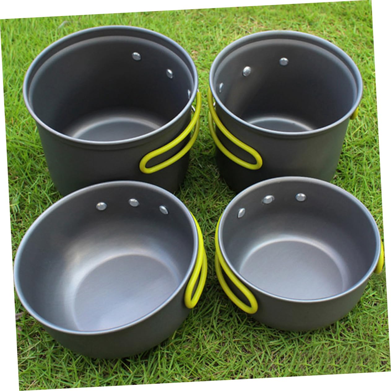 ULTECHNOVO Kochgeschirrset Camping Aus Aluminiumlegierung Outdoor-kochutensilien Tragbar Kochset Mit Pfannenset Leicht Und Einfach Zu Reinigen