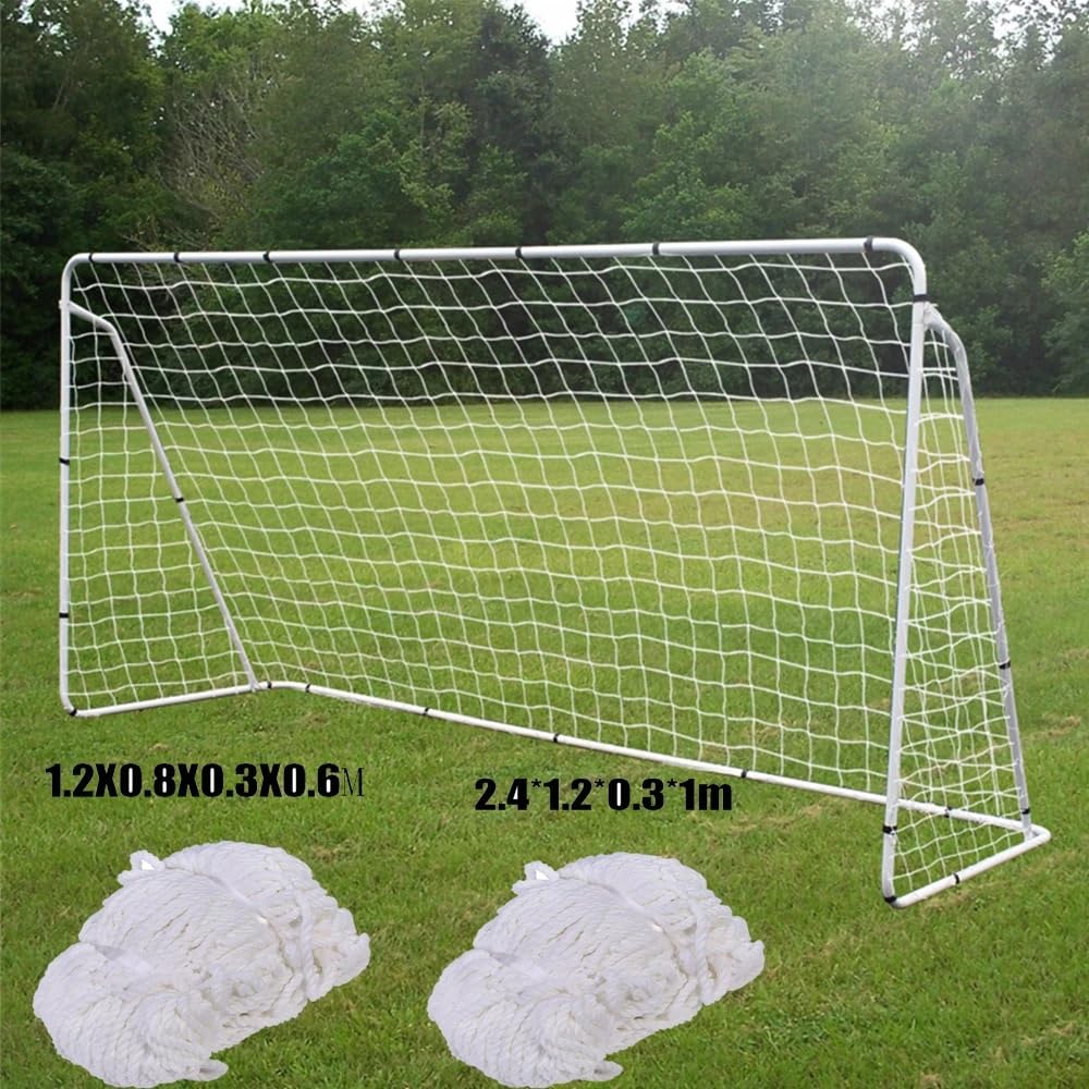 Tornetz Fußballnetz, 6 Größen, Fußball-Torpfostennetz, Fußballzubehör, Outdoor-Sport-Trainingsgerät, 7,3 x 2,4 m/3, 1,8 m/2, m
