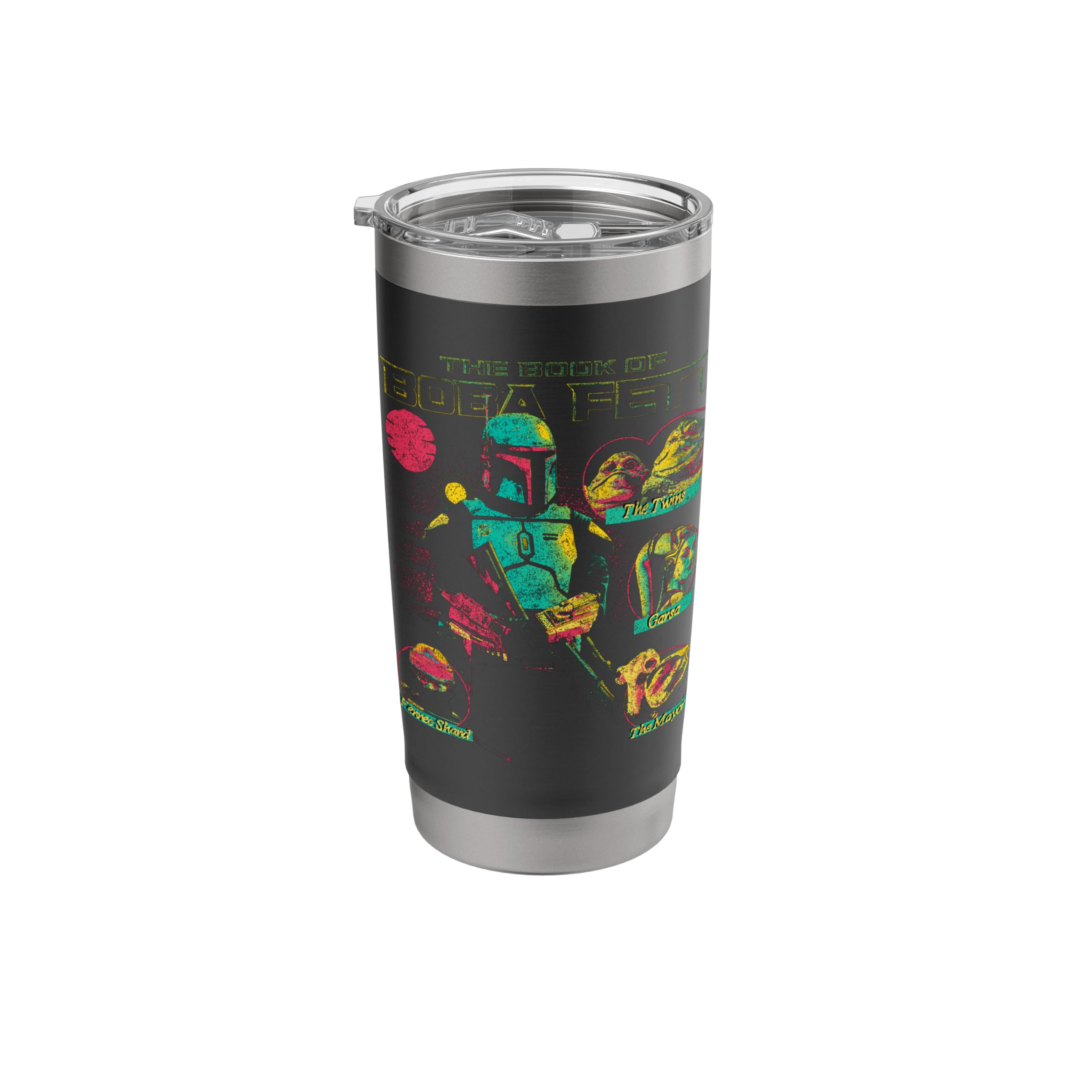 Star Wars: The Book Of Boba Fett Retro Character Panels Stainless Steel Insulated Tumbler