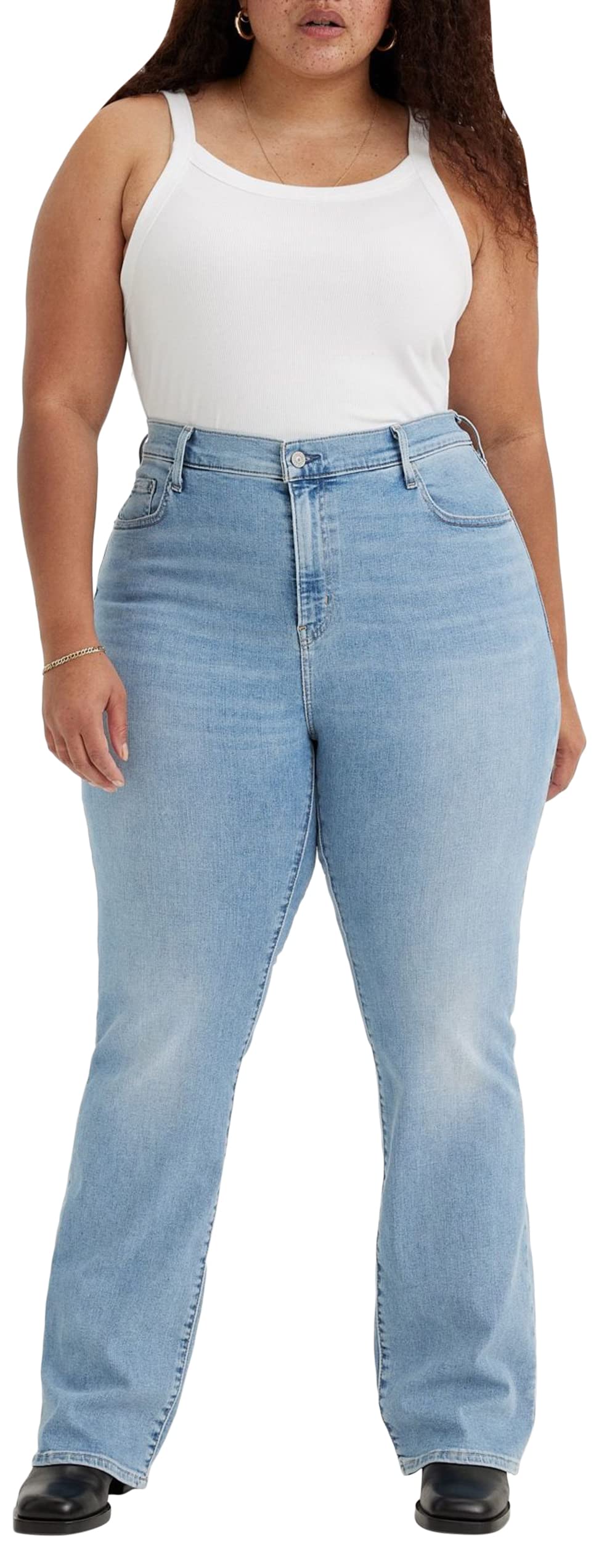 Levi's Damen Plus Size 725™ High Rise Bootcut Jeans, Blue Wave Light Plus, 18 M