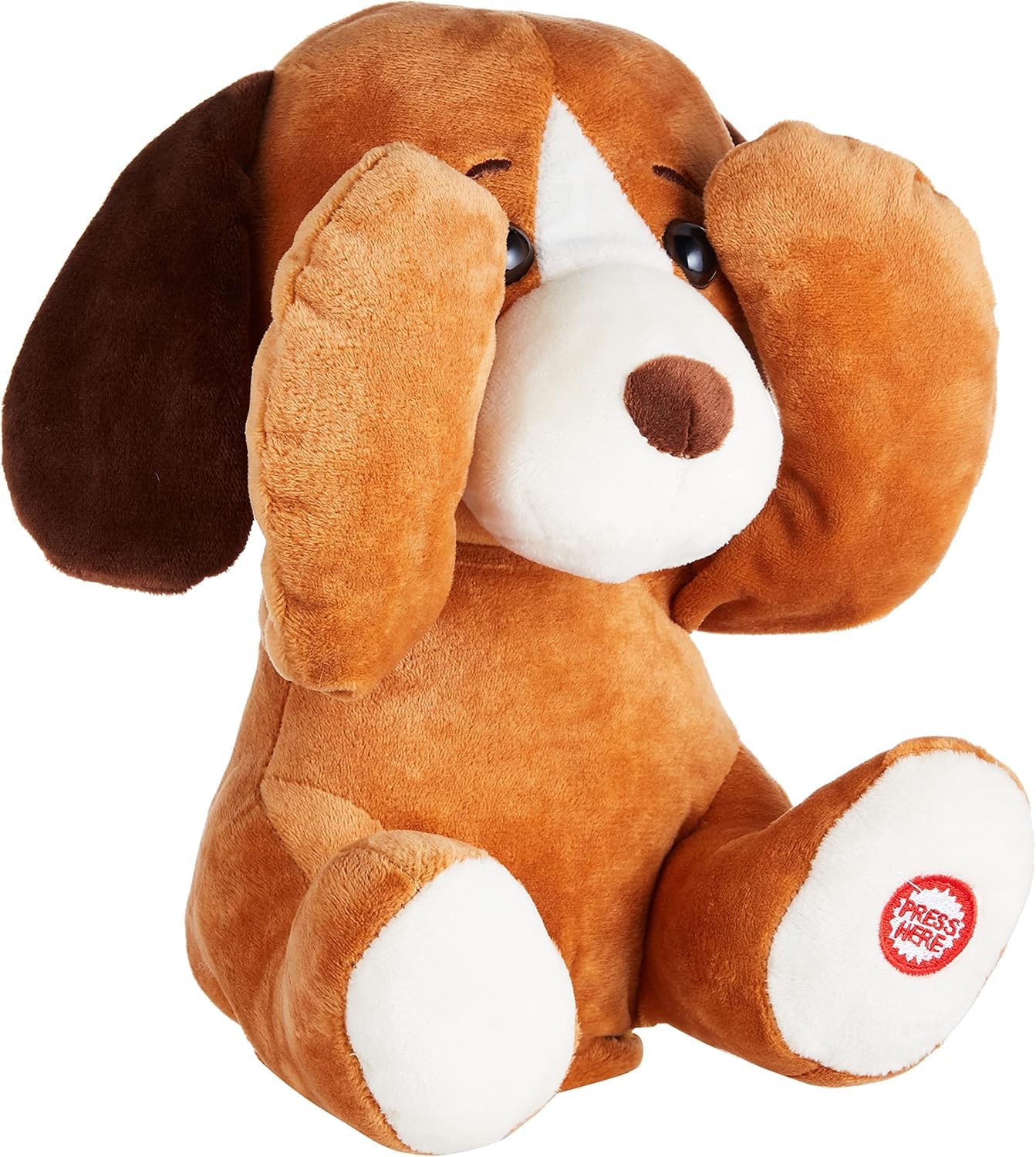 TOY STATION Fuzz Buzz Battery Operated Electronic Pets (Peek a Boo - Dash the Dog)