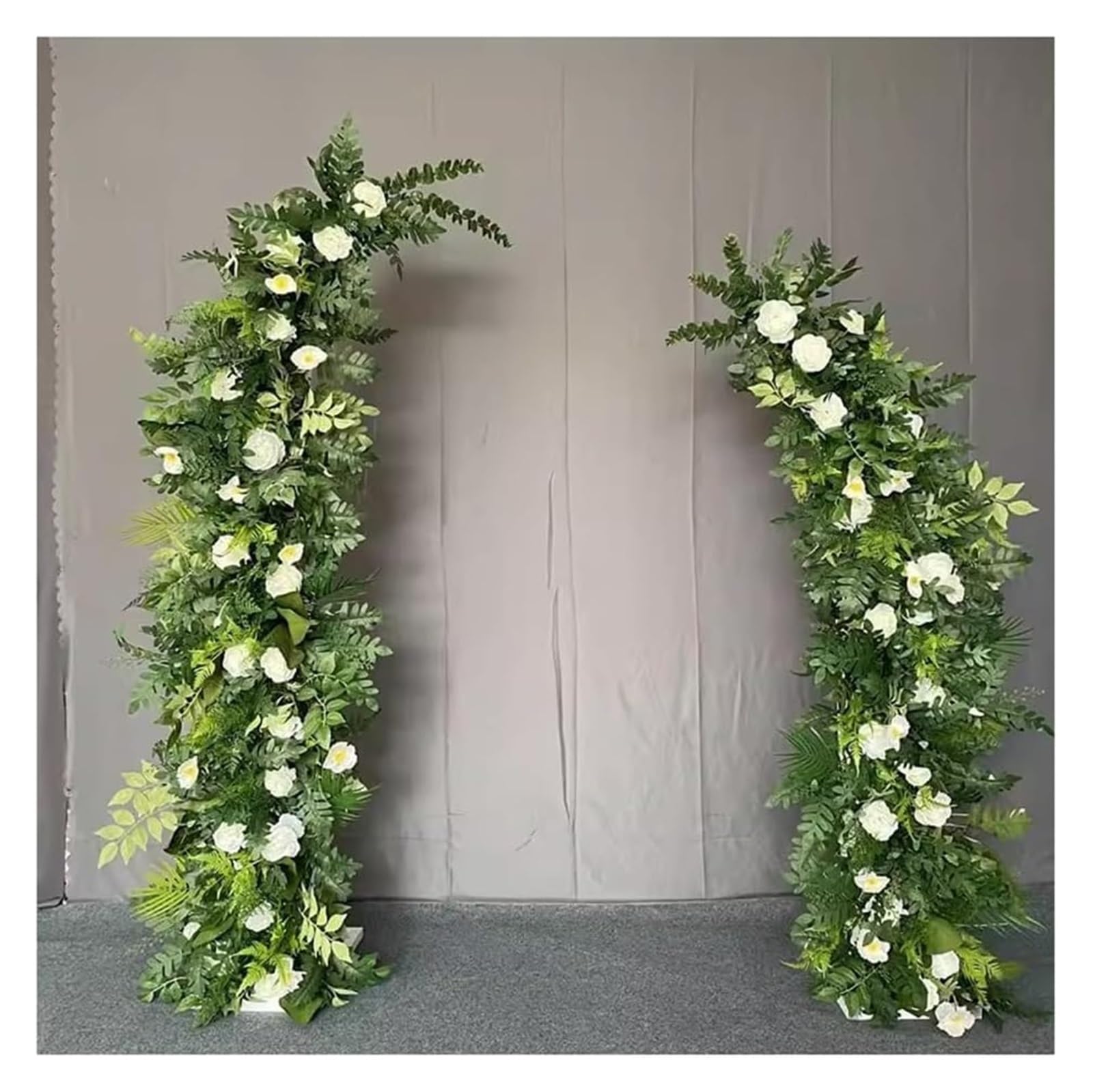 Wedding arch 2 szt. Zakrzywiony łuk ślubny stojak na tło, metalowe łuki ślubne(C,210+240CM)