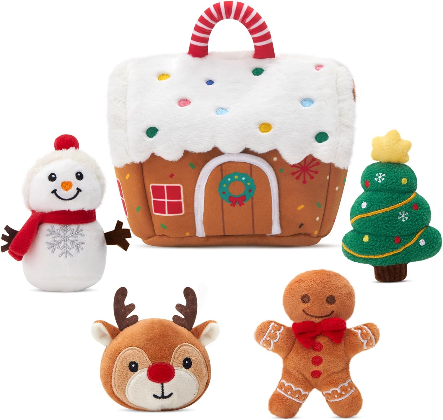 Amazon.com: Glow Guards Baby First Christmas Plush Playset, Gingerbread ...