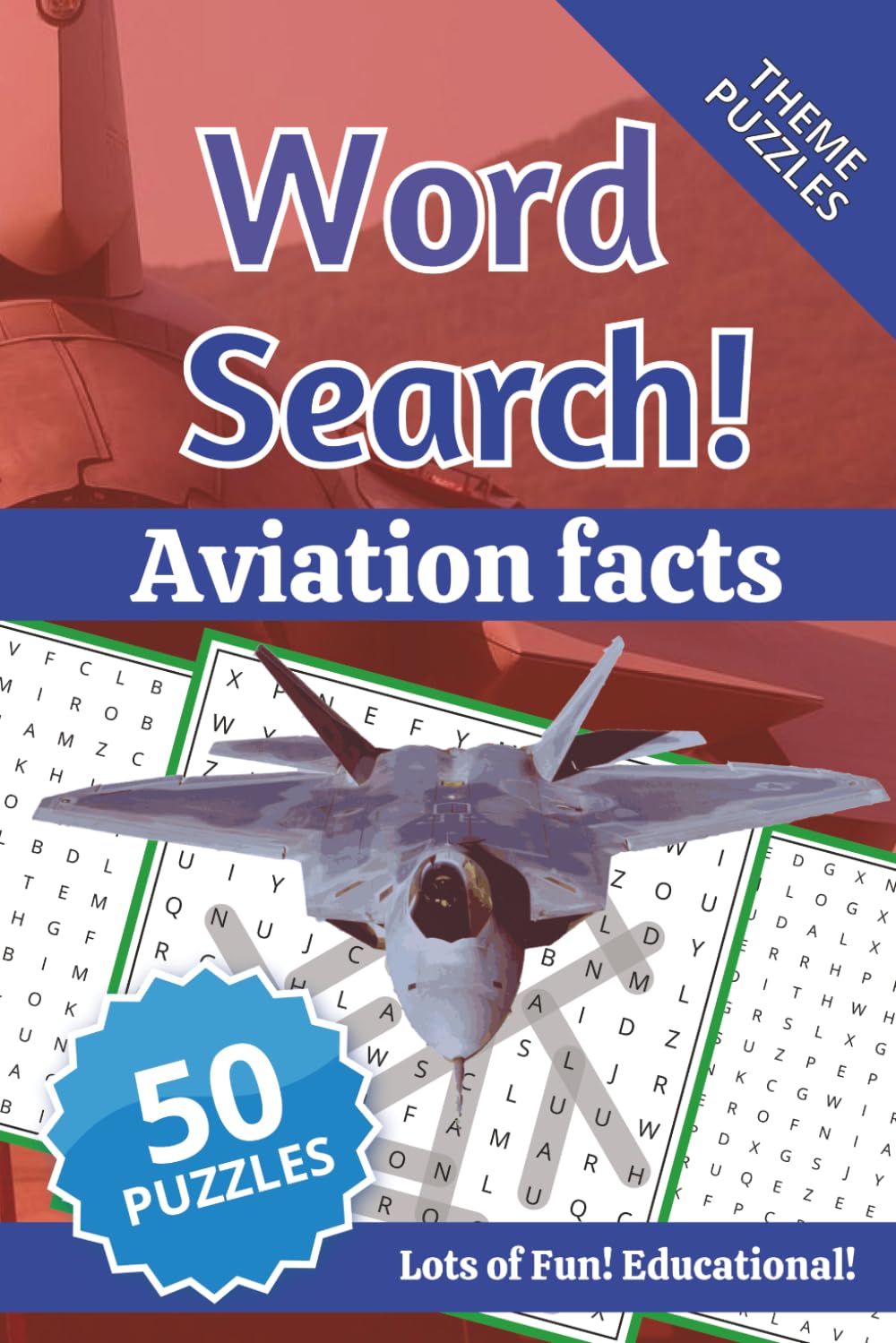 Word Search, Aviation facts: With educational facts for each search word!