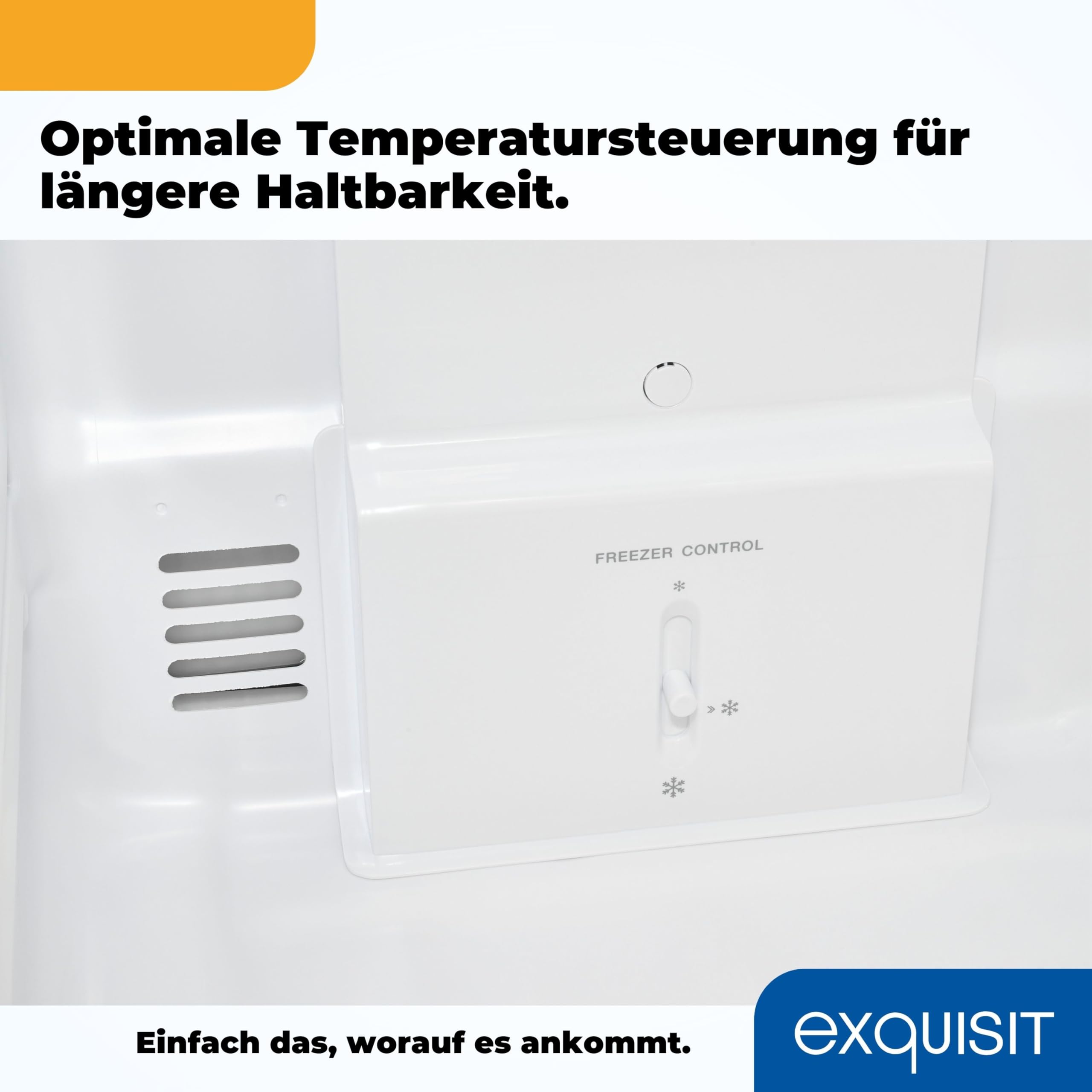 Exquisit Kühl-Gefrierkombination No-Frost 253 L, Klasse C, Weiß | Freistehend, 4-Sterne-Gefrierfach, wechselbarer Türanschlag, 39 dB(A), LED-Beleuchtung, höhenverstellbare Füße