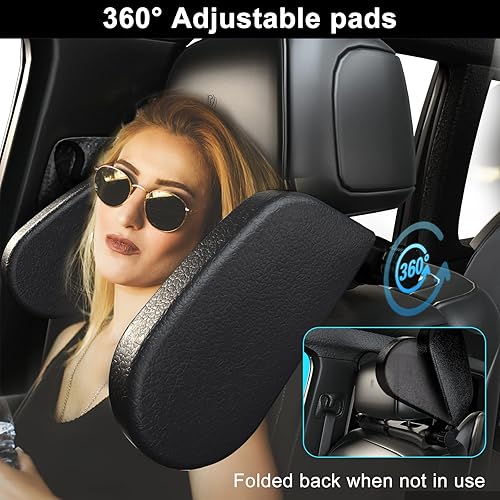 Miniatura 6 de Roadpal - Almohada para reposacabezas de automóvil, reposacabezas ajustable para asiento de automóvil, almohada de apoyo para cabeza y cuello,