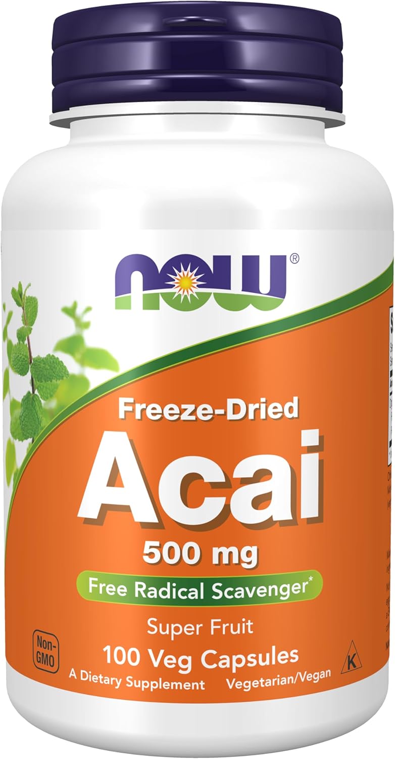 NOW Foods Acai, 500mg – 100 vcaps