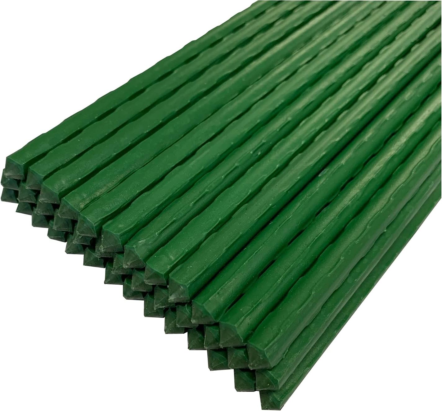Plastic Coated Metal Garden Plant Support Sticks (80cm high x 40