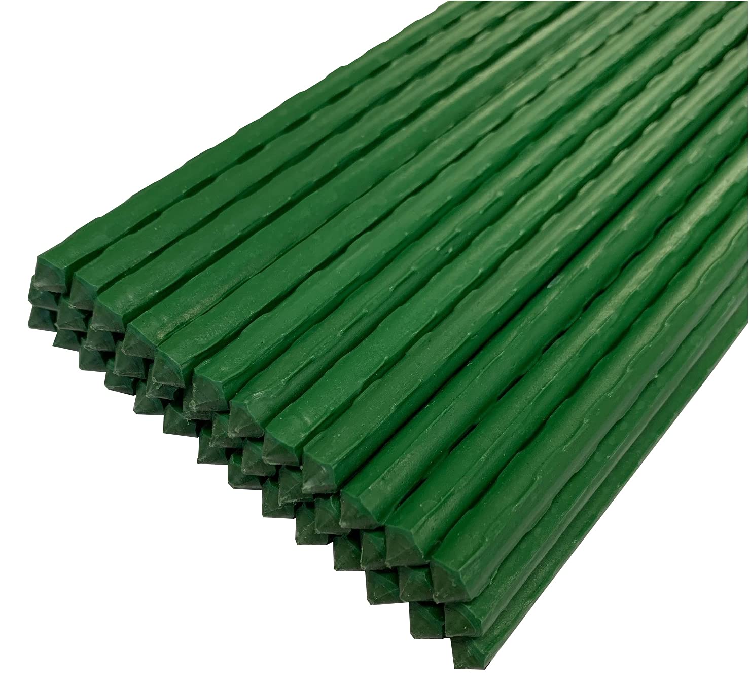 Selections Garden Plant Support Sticks Stakes Plastic Coated Metal 140cm high - Pack of 40