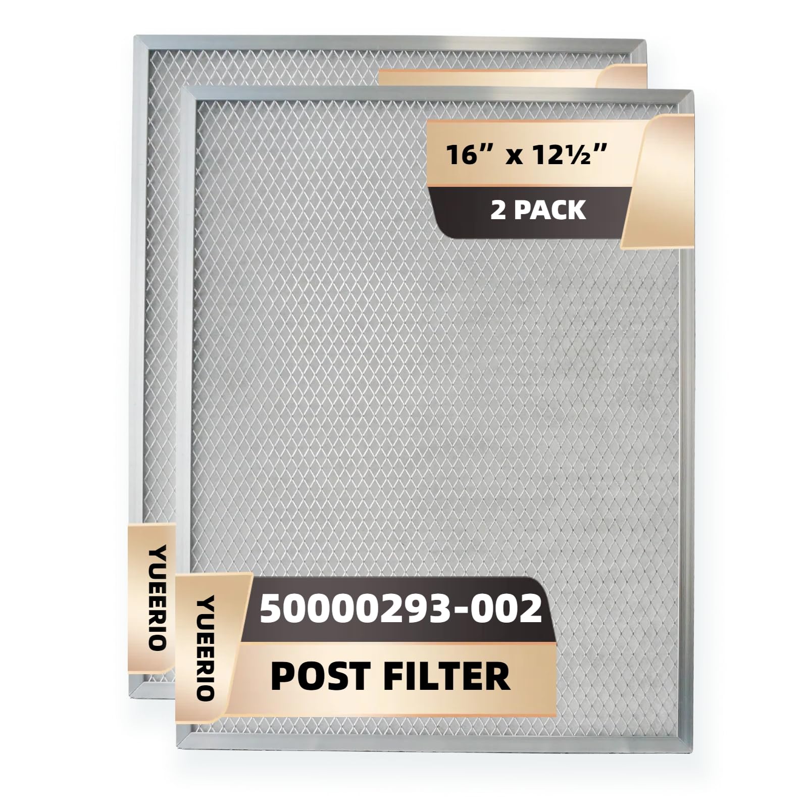 YUEERIO Post Filter Replacement 50000293-002, 16 x 12.5 Inch, 2 Pack, Compatible with F50F F58F F300E F300A