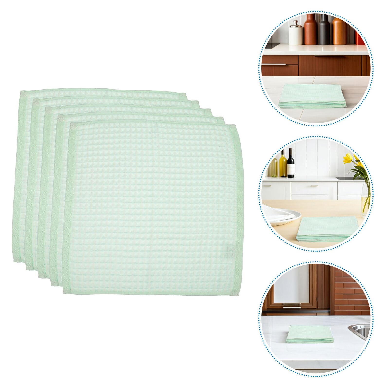VALICLUD 10piezas Paño de Cocina de Algodón Paños de Limpieza Reutilizables para Secar Manos y Limpiar Platos la Cocina