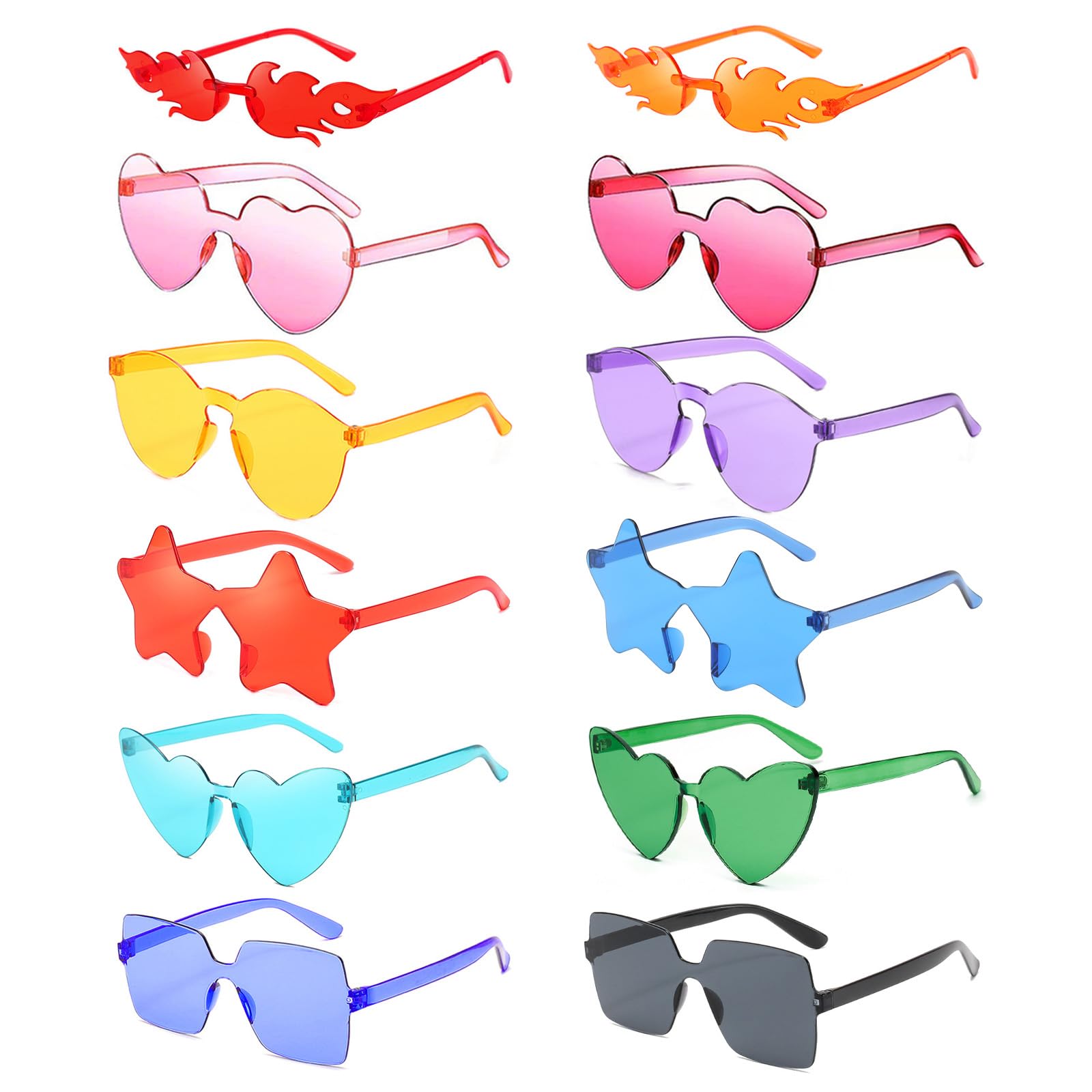 3 Random Unisex Stylish Sunglasses Bundle wpid-  main image 3