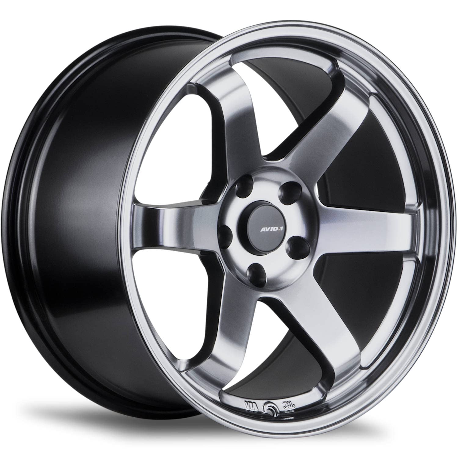 AVID.1 AV-06 Hyper Black 17x8 Custom Wheel – Fits 4x100 Bolt Pattern with +35 Offset – Lightweight Performance Alloy Wheel – Aggressive Street Style & Track-Ready Car Accessories