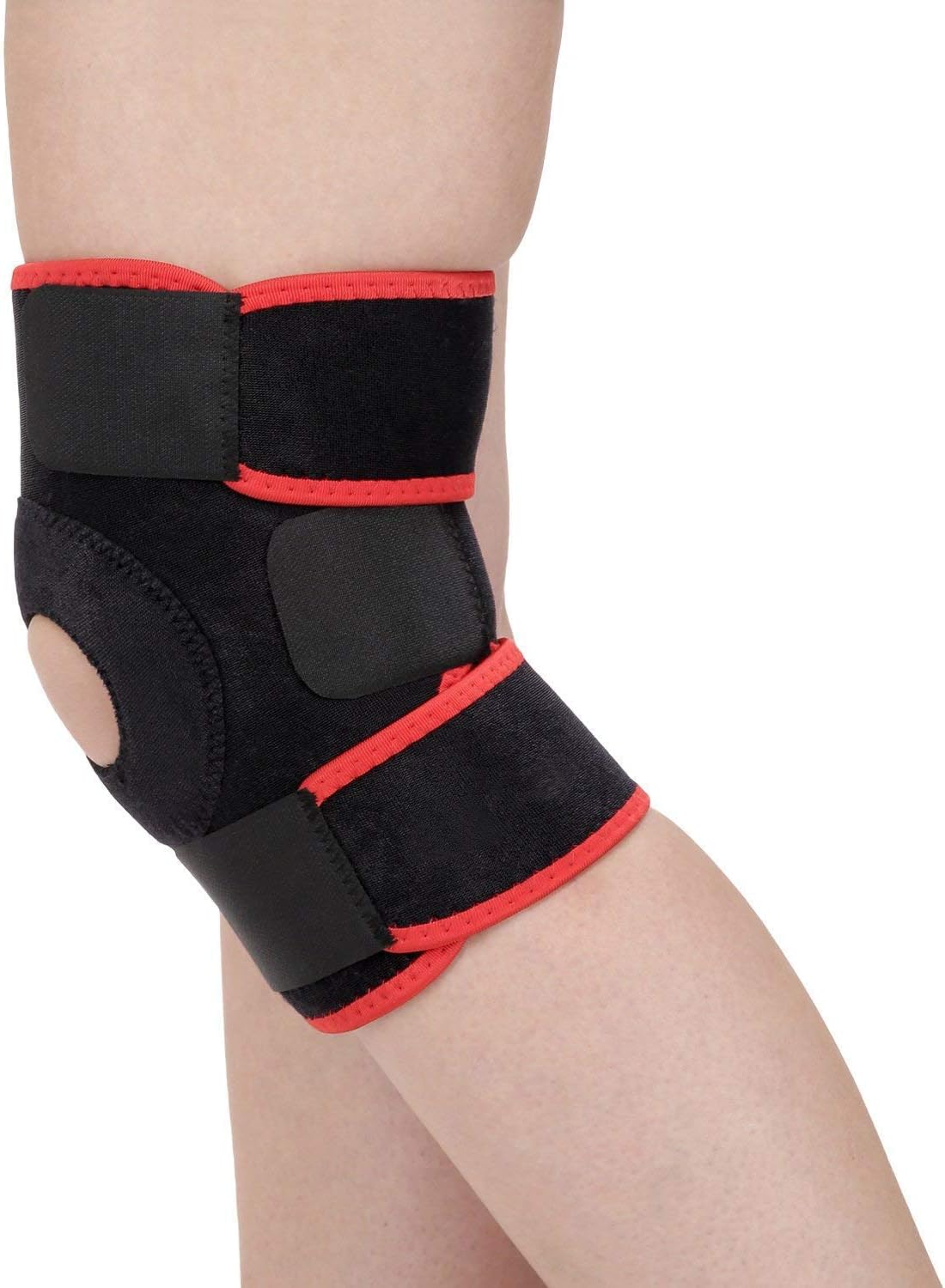 DreamPalace India Adjustable Knee Support Patella (Red) Free Size