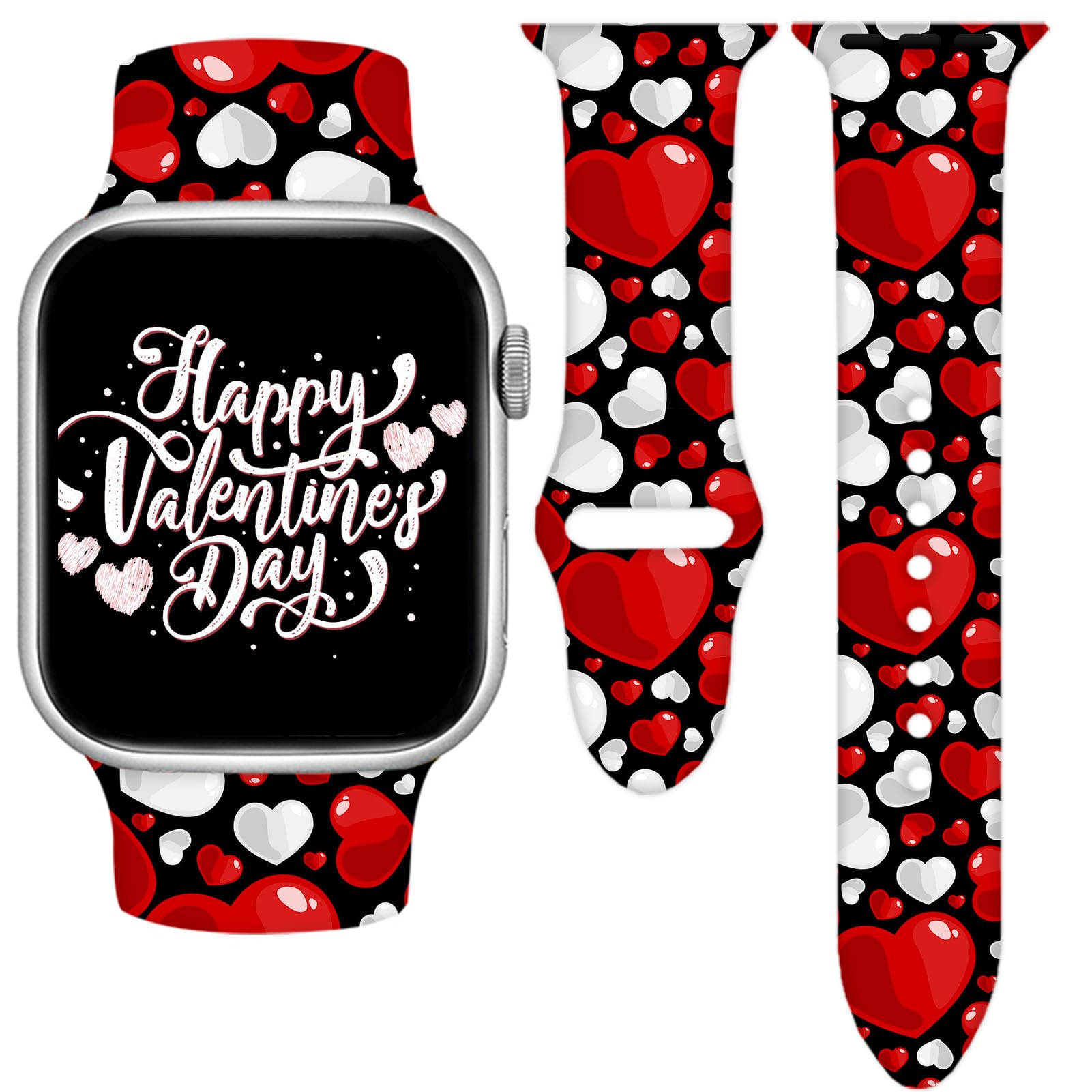 Correa de reloj deportiva de moda compatible con Apple Watch de 38 mm, 40 mm, 41 mm, 42 mm, 44 mm, 45 mm, 49 mm, para mujeres y hombres, correas ajustables de silicona suave reemplazables para iWatch