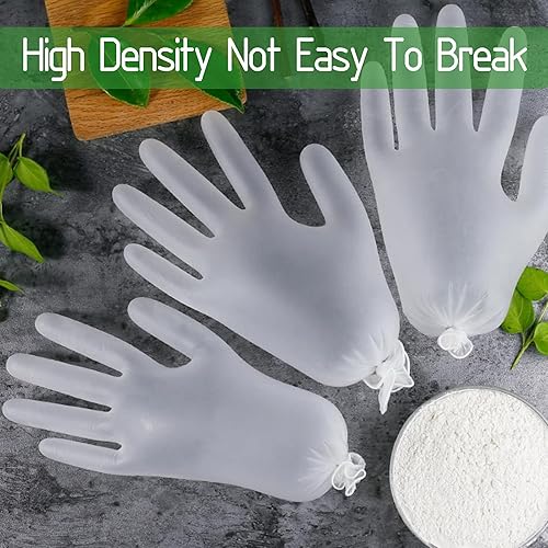 Miniatura 5 de Guantes de vinilo transparente seguros para alimentos, para servicio de alimentos, manipulación, cocina, limpieza, multiusos, sin látex y polvo