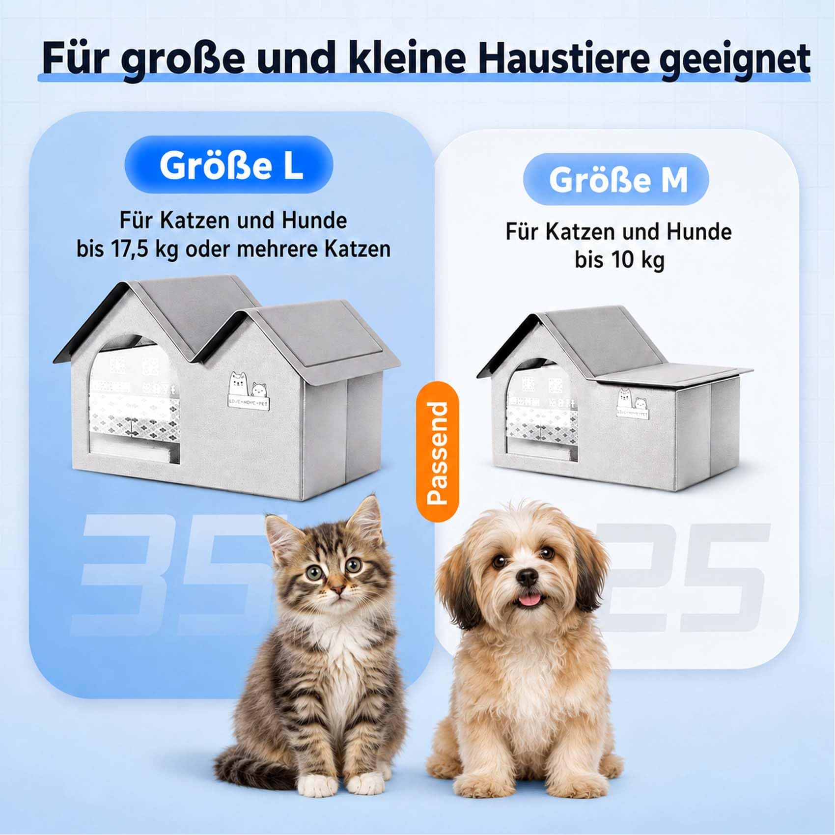 Katzen KüHlhaus, KüHlhaus füR Katzen, BelüFtetes Katzens- Und Hundehaus mit 10 KüHlakkus, Zusammenklappbares KüHlh aus füR Kleine Mittlere GroßE Tierrassen (B,60 * 42 * 38)