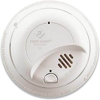First Alert SA9120BPCN Smoke Alarm with Adapter Plugs for Easy Replacement