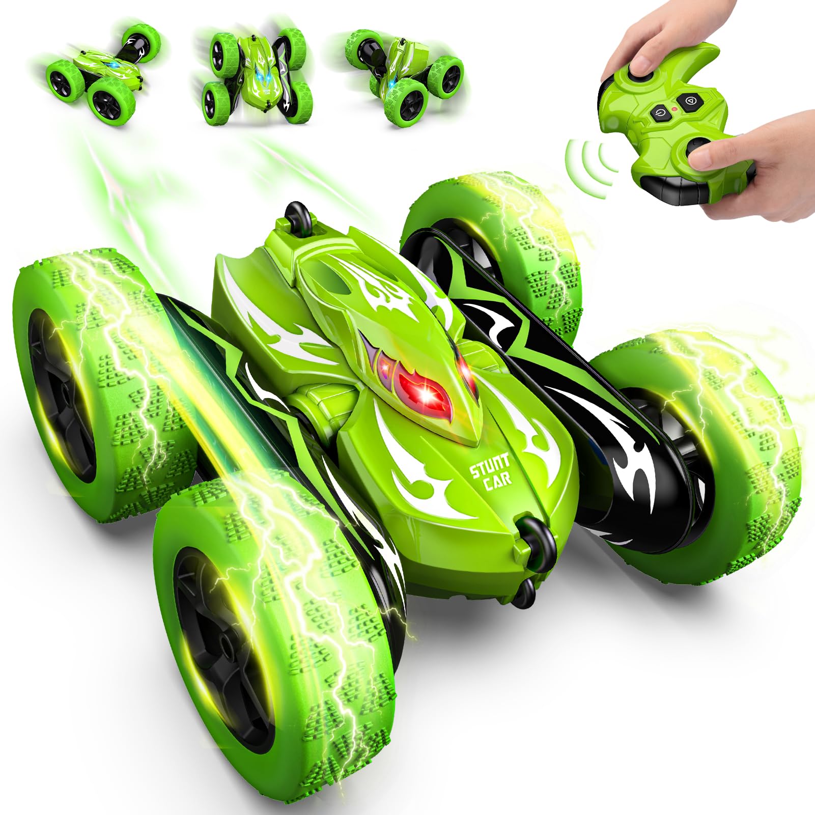 Dreamlandia Macchina Telecomandata per Bambini con Luce, Auto Radiocomandata Regalo Bambino 3-12 Anni, 2,4GHz, Giochi Bambini 4 5 6 7 8 9 Anni Ragazzi Regali Giocattoli Natale Compleanno Halloween