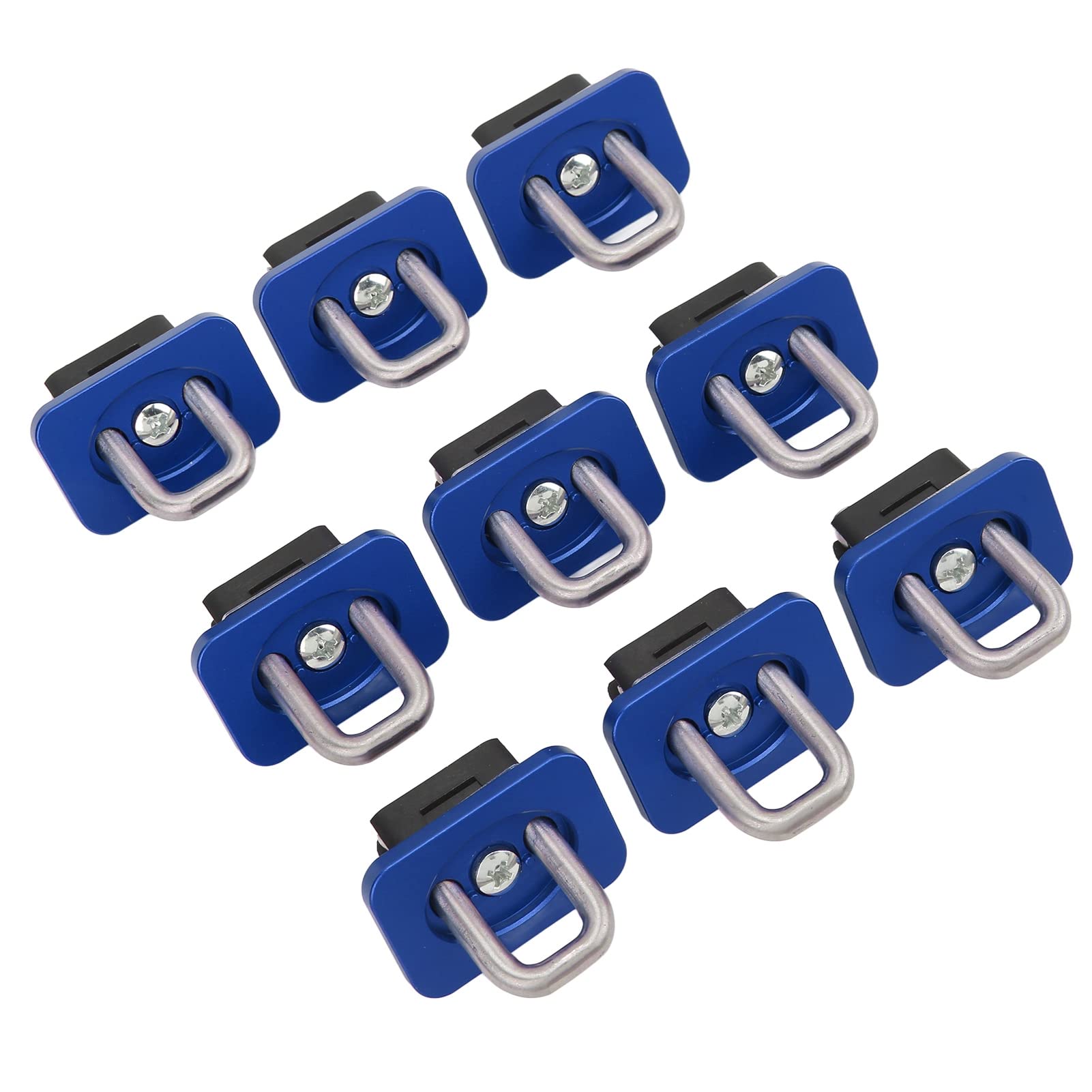 Ausla 9 Anclajes de Amarre para Caja de Camión, Acero Inoxidable, Capacidad de Carga de 1000 Libras, Crean Puntos de Amarre Seguros para Silverado 2007-2021 (Blue)