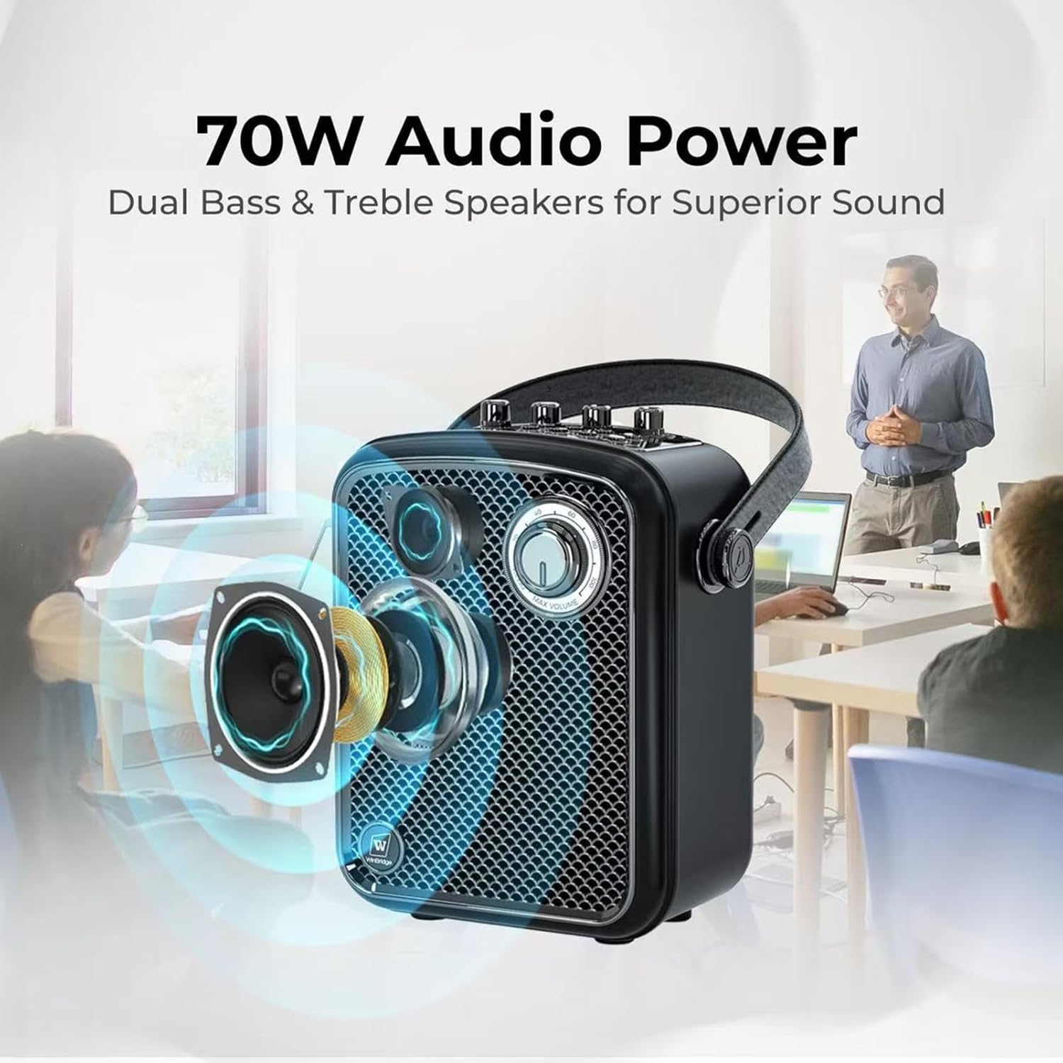 S100 70W Audio Power with Dual Speakers