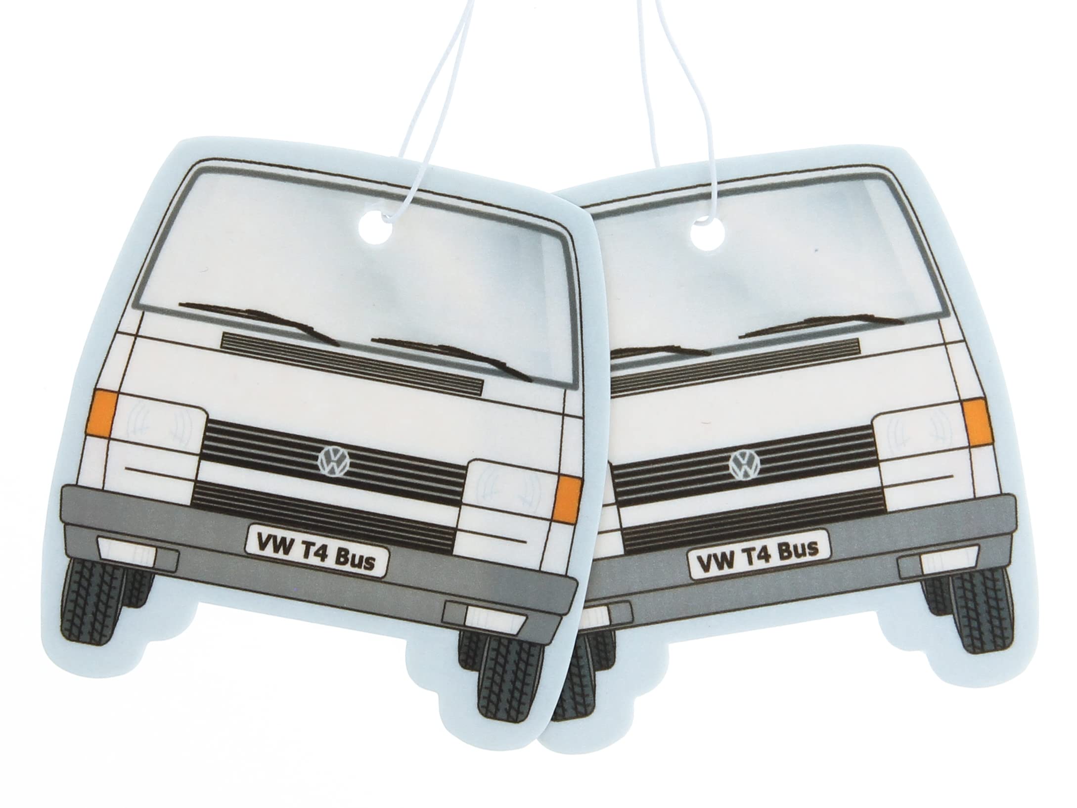 BRISA VW Collection - Volkswagen Air Freshener, Room Freshener, Deodorizer for Cars T4 Bus Campervan Motif (Piña Colada/White/Set of 2)
