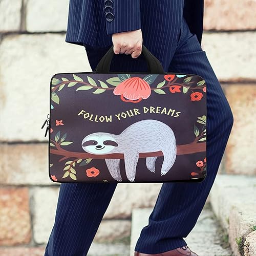 Miniatura 7 de RICHEN Bolsa de hombro para laptop de 17 pulgadas con asa para portátil de 15.61617.317.4 pulgadas (16-17.3 pulgadas, perezoso)