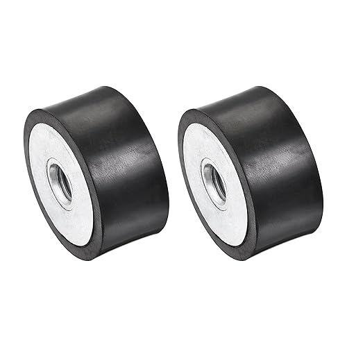 Miniatura 6 de uxcell Soportes de goma M10, 2 unidades hembrahembra aislador de vibraciones amortiguador, para motor de garaje, compresor de aire, bobinas de