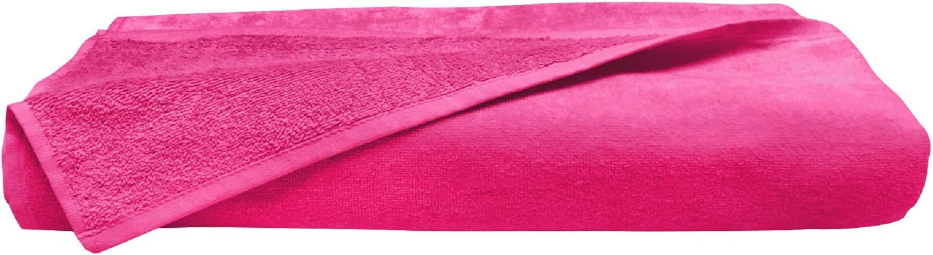Beach Towel, Bath Sheet, Body Wrap for Hotel & Spa, Oversized Extra Large Luxury Plush Velour Beach Blanket, Super Soft and Absorbent Hot Pink - Set of 1