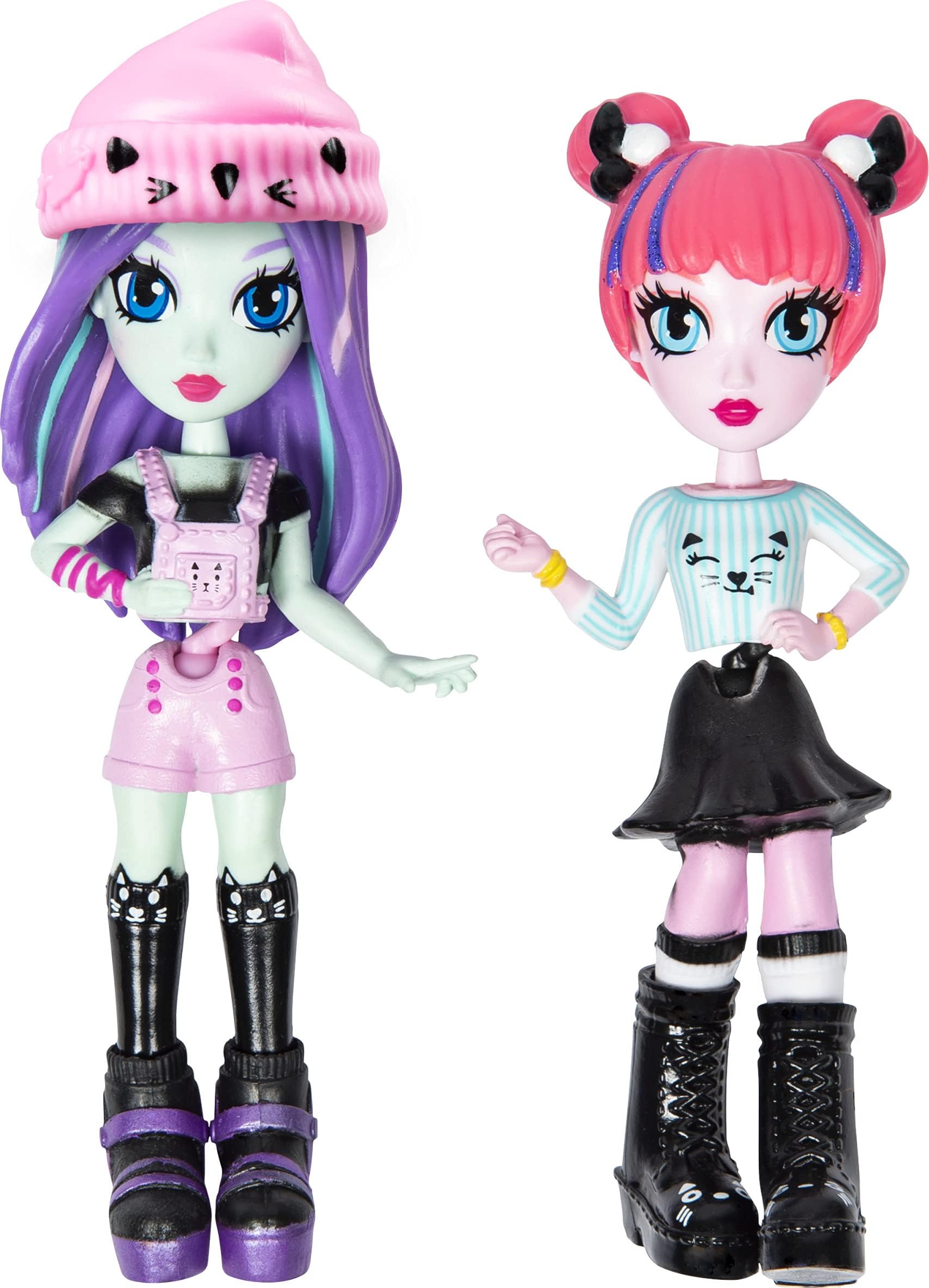 Off the Hook Style BFFs, Brooklyn & Alexis (Concert), 4-inch Small Dolls with Mix and Match Fashions and Accessories, for Girls Aged 5 and Up