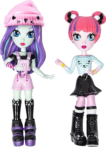 Off the Hook Style BFFs, Brooklyn & Alexis (Concierto), muñecas pequeñas de 4 pulgadas con moda y accesorios para mezclar y combinar, para niñas de