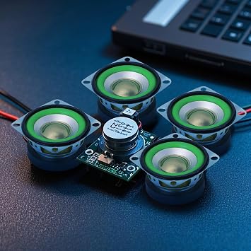 MakerHawk 2 4 Ohms 5W Full Range Audio Speaker Stereo Woofer Loudspeaker for Arduino Mini Speaker Smart Voice Devices (4pcs)