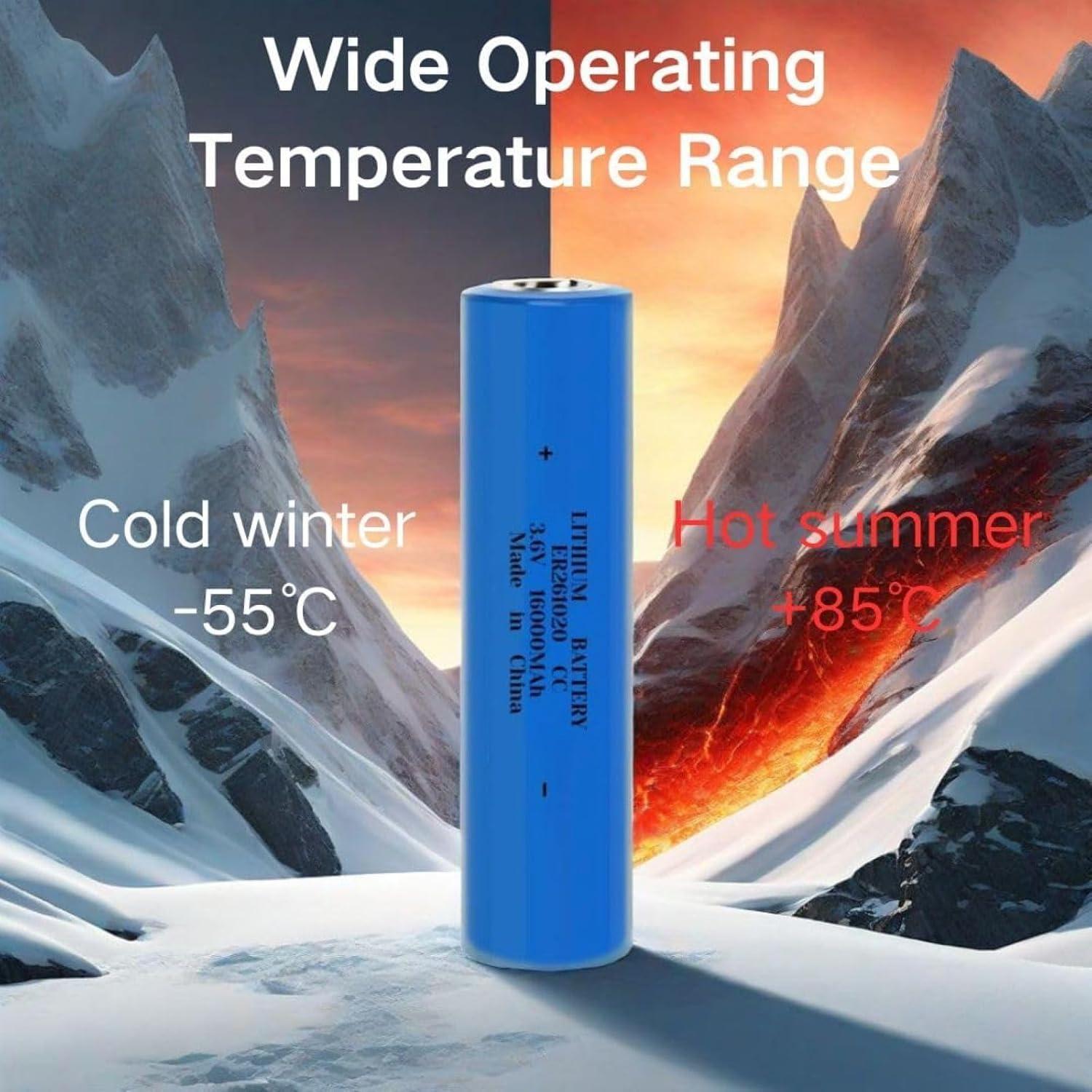 ER261020 CC 3.6V 16000mAH Double C Lithium Thionyl Batteries 6 Pack for Locators Digitrak sonde Memory Storageh Battery