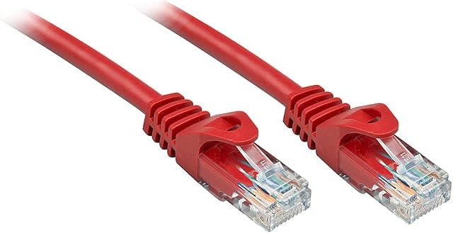 LINDY 48180 0,3 m Cat.6 U/UTP kabel sieciowy, czerwony