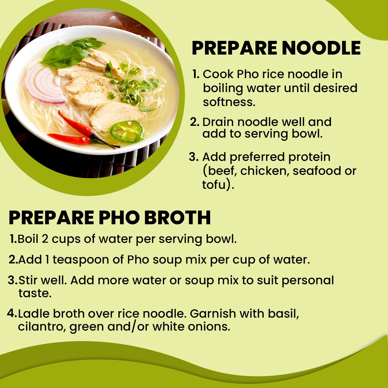Essence of Lotus Instant Chicken Pho Soup Mix — Ready-to-Eat Flavorful, Restaurant-Quality Pho broth, Made in the US (Chicken Pho Broth Mix, 6-Pack)