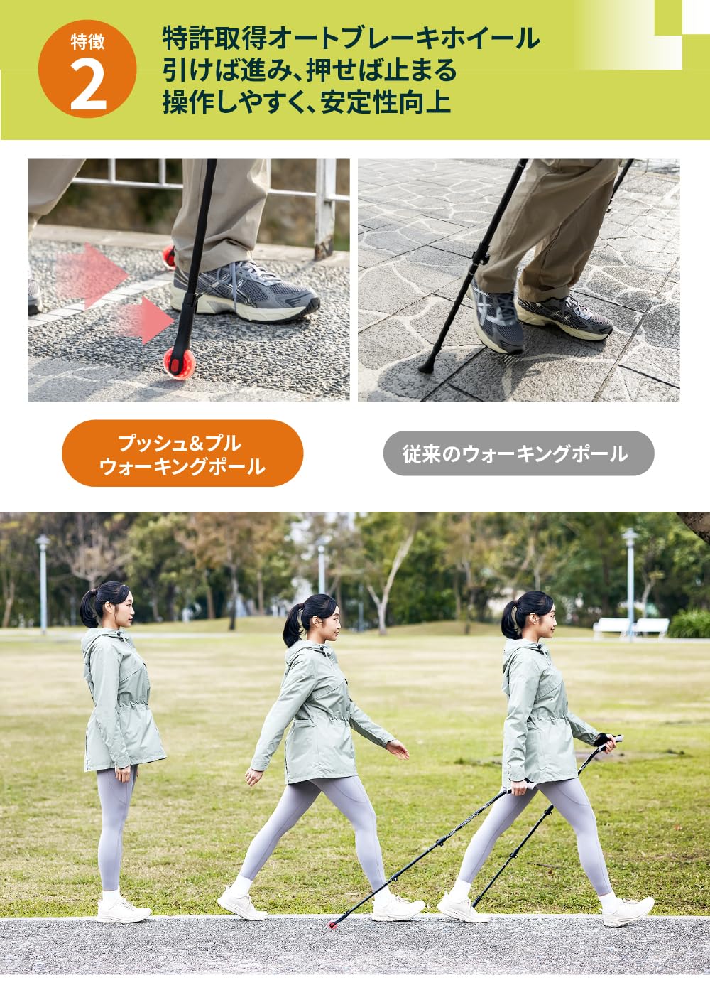 プッシュアンドプルノルディックウォーキングポール、多目的ハイキングスティック Amazon.co.jp: ProPACER プッシュアンドプルノルディックウォーキング