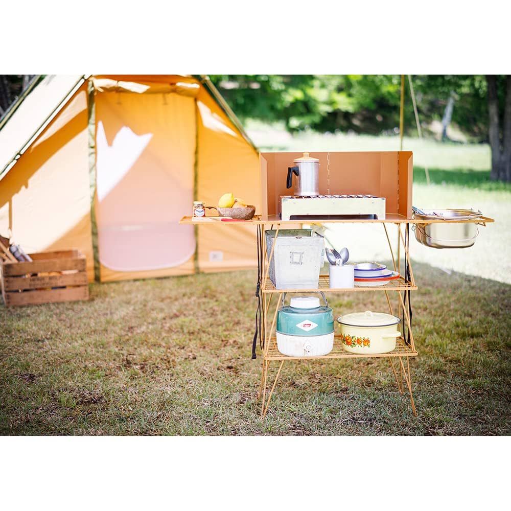 ワークラック　テンマク　テンマクデザイン　フィールドラック　2個セット フィールドキッチンラック フルセット｜COOKING｜PRODUCTS｜tent