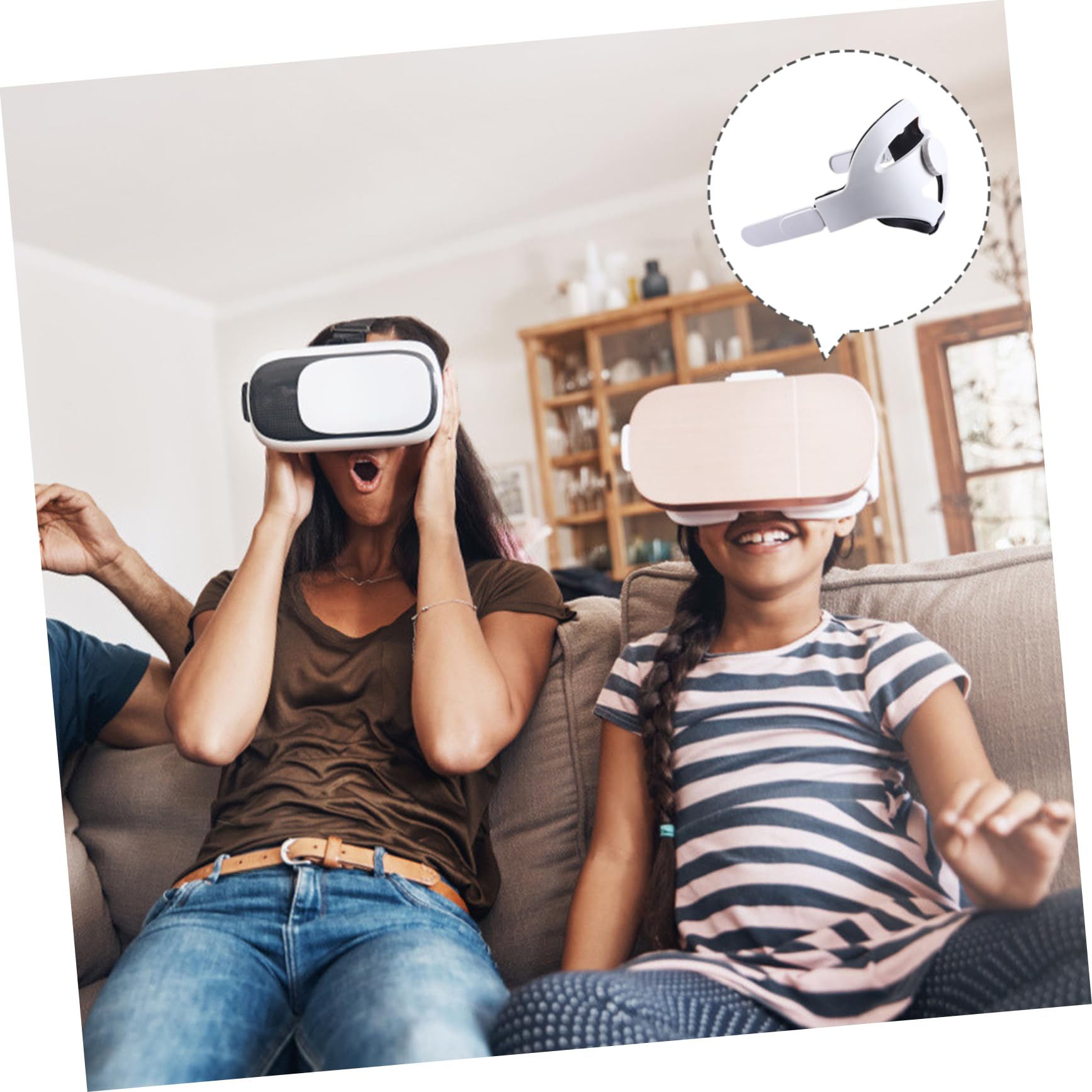 UPKOCH Cinturino per Visore Vr Compatibile Regolabile Cuscinetto per Testa Morbido e Resistente Facile da Installare e Rimuovere