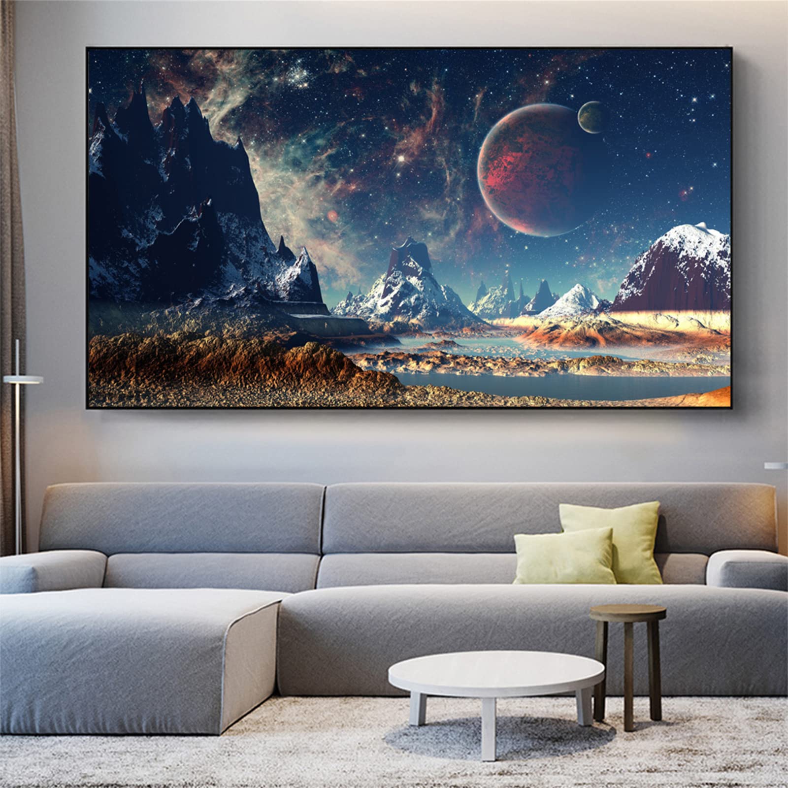 Diamentowy obraz, wszechświat, gwiazdy, malarstwo diamentowe 5D, płótno, duże akcesoria, zestaw do haftowania, dekoracja domu, obraz 80 x 160 cm