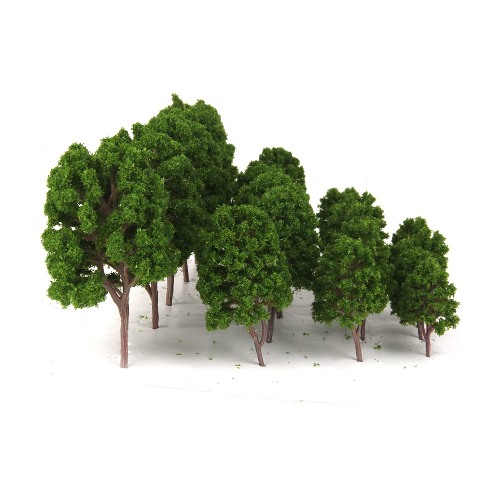 Miniatury 20 Drzewo Modele Train Railway Diorama Sceneria 1/75-200 Zieleń