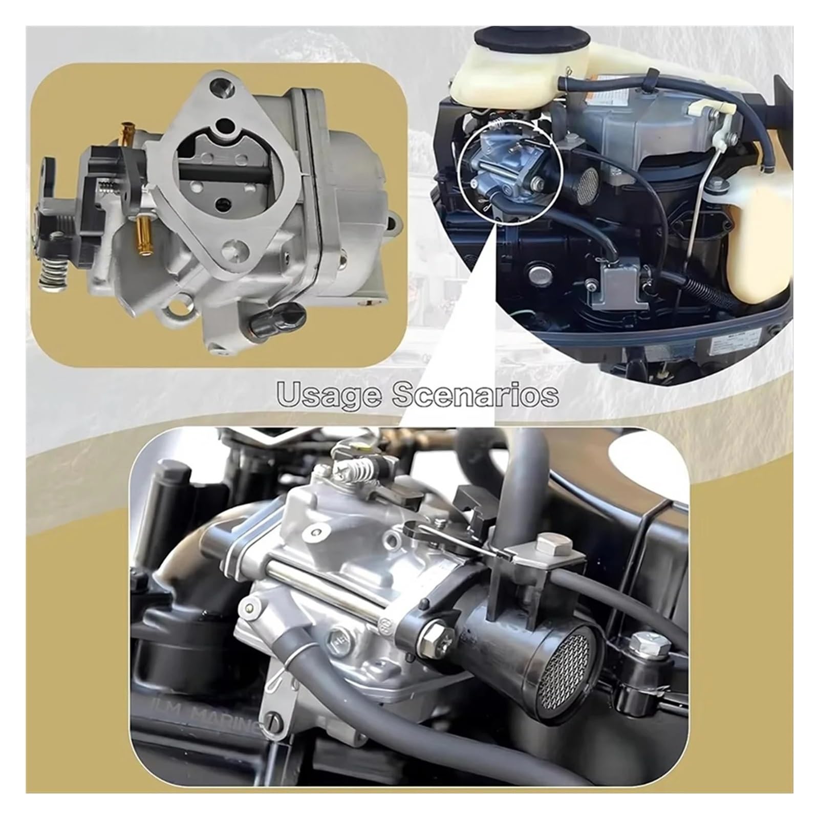 Carburatore Carby ABKO-3R1032001 Motori Fuoribordo Carburatore Per Mercury Per Mariner 2 2.5 3.5 4 5 6 HP Per Tohatsu Per MFS 853720T25 803522T03