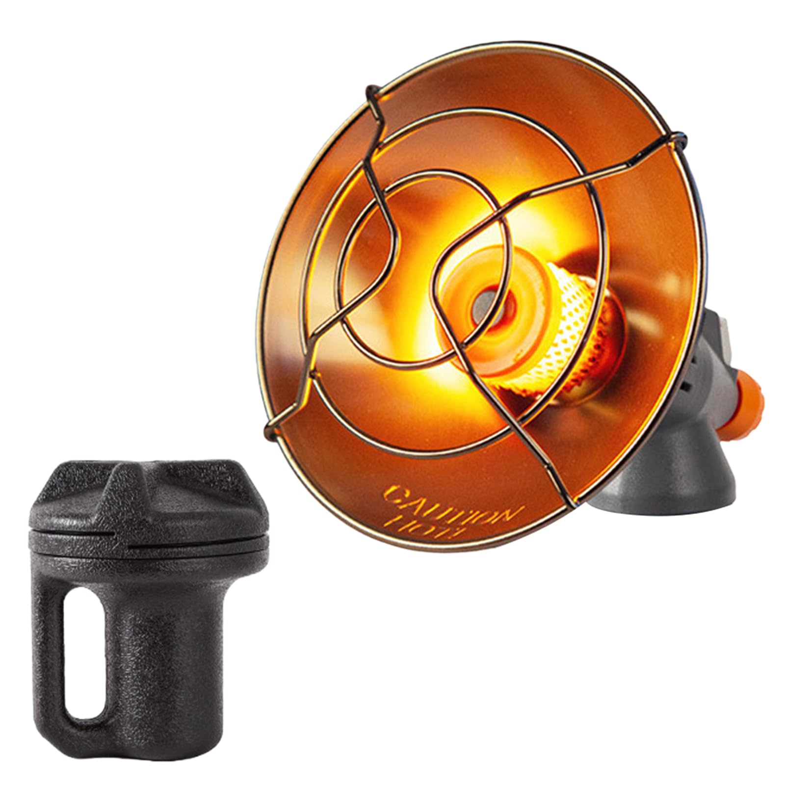 Calefacción de gas portátil, calentador de gas, calefactor de gas, calefactor de gas para camping, calefacción de gas con caja de almacenamiento, para invierno, camping, barbacoa, pesca (encendido